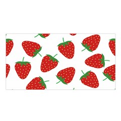 Seamless Pattern Fresh Strawberry Satin Shawl 45  X 80  by Salman4z