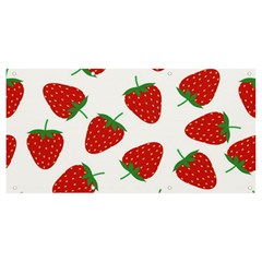 Seamless Pattern Fresh Strawberry Banner And Sign 8  X 4  by Salman4z