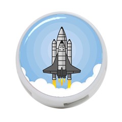 Rocket Shuttle Spaceship Science 4-port Usb Hub (two Sides) by Salman4z