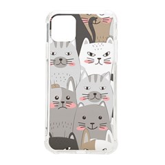 Cute Cats Seamless Pattern Iphone 11 Pro Max 6 5 Inch Tpu Uv Print Case