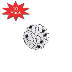 Dog Pattern 1  Mini Magnet (10 pack) 