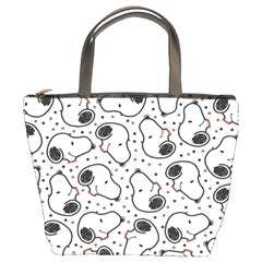 Dog Pattern Bucket Bag