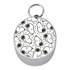 Dog Pattern Mini Silver Compasses by Salman4z