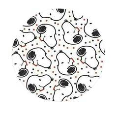 Dog Pattern Mini Round Pill Box