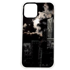 City Night Moon Skyline Skyscraper Iphone 12 Pro Max Tpu Uv Print Case by Salman4z