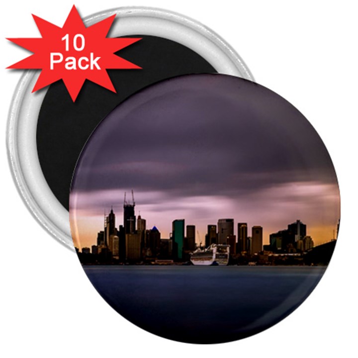 Sydney Australia Travel Oceania 3  Magnets (10 pack) 