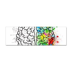 Brain Mind Psychology Idea Drawing Sticker (bumper) by Salman4z