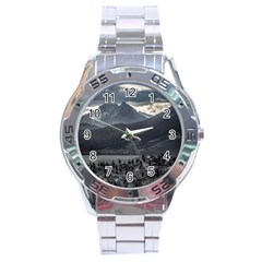 Nature s Symphony: A Portrait Of Ushuaia s Wild Beauty  Stainless Steel Analogue Watch by dflcprintsclothing