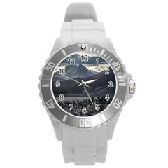 Nature s Symphony: A Portrait Of Ushuaia s Wild Beauty  Round Plastic Sport Watch (l) by dflcprintsclothing