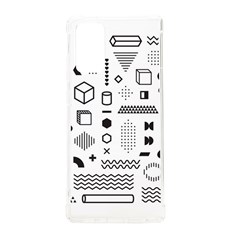 Pattern Hipster Abstract Form Geometric Line Variety Shapes Polkadots Fashion Style Seamless Samsung Galaxy Note 20 Tpu Uv Case by Salman4z