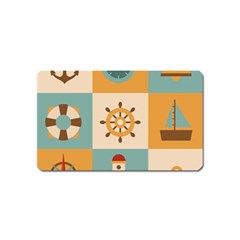 Nautical Elements Collection Magnet (name Card) by Salman4z