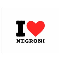 I Love Negroni Premium Plush Fleece Blanket (medium) by ilovewhateva