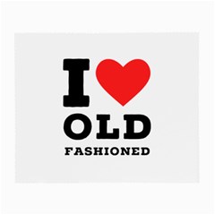 I Love Old Fashioned Small Glasses Cloth by ilovewhateva