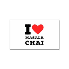 I Love Masala Chai Sticker (rectangular)