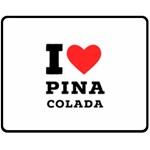 I love pina colada Fleece Blanket (Medium) 60 x50  Blanket Front