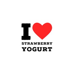 I Love Strawberry Yogurt Play Mat (square) by ilovewhateva