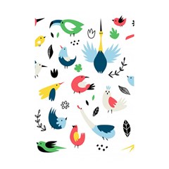 Vector Set Isolates With Cute Birds Scandinavian Style Shower Curtain 48  X 72  (small)  by Salman4z