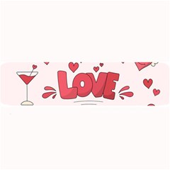 Hand Drawn Valentines Day Element Collection Large Bar Mat by Salman4z