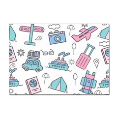 Transportation Seamless Pattern Sticker A4 (100 Pack)