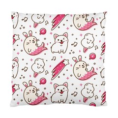 Cute Animal Seamless Pattern Kawaii Doodle Style Standard Cushion Case (two Sides) by Salman4z