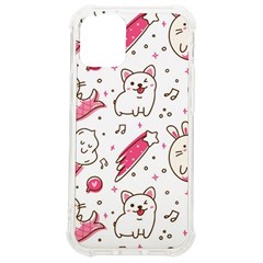 Cute Animal Seamless Pattern Kawaii Doodle Style Iphone 12 Mini Tpu Uv Print Case	 by Salman4z