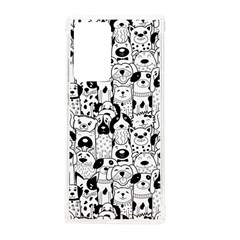 Seamless-pattern-with-black-white-doodle-dogs Samsung Galaxy Note 20 Ultra TPU UV Case