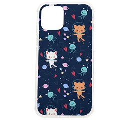 Cute-astronaut-cat-with-star-galaxy-elements-seamless-pattern Iphone 12 Pro Max Tpu Uv Print Case by Salman4z