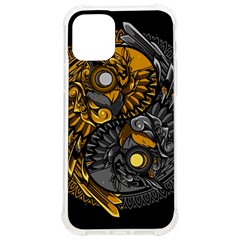 Yin-yang-owl-doodle-ornament-illustration Iphone 12/12 Pro Tpu Uv Print Case by Salman4z