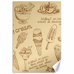 Ice-cream-vintage-pattern Canvas 20  X 30  by Salman4z