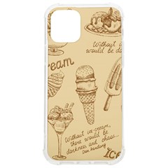 Ice-cream-vintage-pattern Iphone 12/12 Pro Tpu Uv Print Case by Salman4z