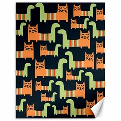 Seamless-pattern-with-cats Canvas 18  X 24  by Salman4z