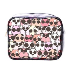 Cute-dog-seamless-pattern-background Mini Toiletries Bag (one Side) by Salman4z