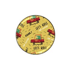 Childish-seamless-pattern-with-dino-driver Hat Clip Ball Marker (10 Pack) by Salman4z