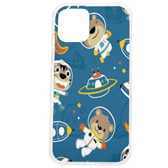 Seamless-pattern-funny-astronaut-outer-space-transportation Iphone 12 Pro Max Tpu Uv Print Case by Salman4z