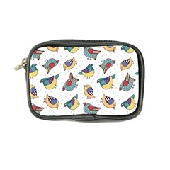 Seamless-pattern-with-hand-drawn-bird-black Coin Purse