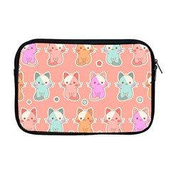 Cute-kawaii-kittens-seamless-pattern Apple Macbook Pro 17  Zipper Case by Salman4z