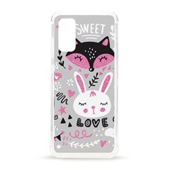 Big-set-with-cute-cartoon-animals-bear-panda-bunny-penguin-cat-fox Samsung Galaxy S20 6 2 Inch Tpu Uv Case by Salman4z