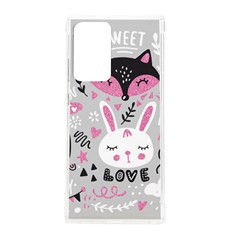 Big-set-with-cute-cartoon-animals-bear-panda-bunny-penguin-cat-fox Samsung Galaxy Note 20 Ultra Tpu Uv Case by Salman4z