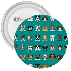 Different-type-vector-cartoon-dog-faces 3  Buttons by Salman4z