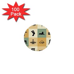 Egyptian-flat-style-icons 1  Mini Buttons (100 pack) 