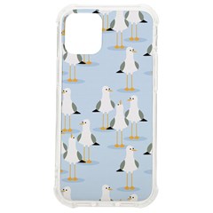 Cute-seagulls-seamless-pattern-light-blue-background Iphone 12 Mini Tpu Uv Print Case	