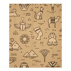 Egyptian-seamless-pattern-symbols-landmarks-signs-egypt Shower Curtain 60  X 72  (medium)  by Salman4z