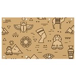 Egyptian-seamless-pattern-symbols-landmarks-signs-egypt Banner and Sign 7  x 4  Front