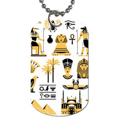 Egypt-symbols-decorative-icons-set Dog Tag (One Side)