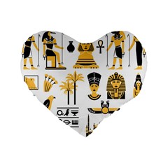 Egypt-symbols-decorative-icons-set Standard 16  Premium Heart Shape Cushions