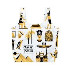 Egypt-symbols-decorative-icons-set Full Print Recycle Bag (m) by Salman4z