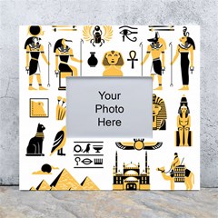 Egypt-symbols-decorative-icons-set White Wall Photo Frame 5  x 7 