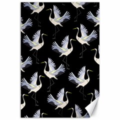 Crane Pattern Canvas 12  X 18  by Salman4z