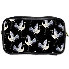 Crane Pattern Toiletries Bag (Two Sides)