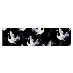 Crane Pattern Oblong Satin Scarf (16  X 60 ) by Salman4z